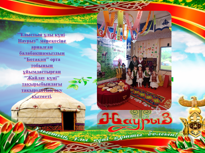 "Ұлыстың ұлы күні- Наурыз"