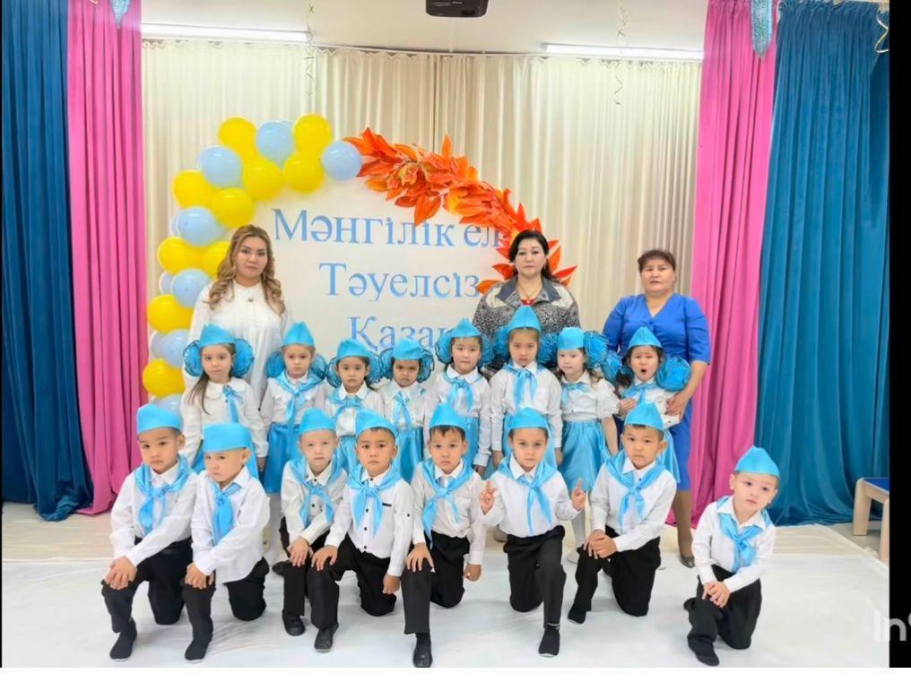 Мектепалды" Ұшқын" тобының  "Мәңгілік ел-Тәуелсіз Қазақстан" атты ертеңгілігі: Тәрбиешілер: Қайыңбай Г.С Салибекова А.А